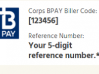 How to give online to your Corps via BPay